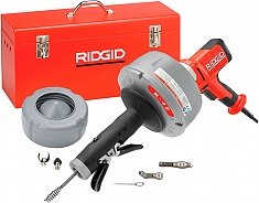 Комплектация электрической прочистной машины Ridgid K-45AF-5