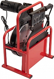 Нагреватель и торцеватель в боксе гидравлического стыкового сварочного аппарата для пнд труб Gas Fusion Red-315 Нагреватель и торцеватель в боксе гидравлического стыкового сварочного аппарата для пнд труб Gas Fusion Red-315