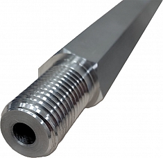 Наружная резьба алюминиевого удлинителя для алмазных коронок Rotorica Alex300