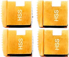 Ножи клуппа электрического резьбонарезного Hongli SQ30 1/2"-1 1/4" BSPT R HSS TiN