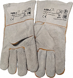 Перчатки защитные рабочие спилковые для прочистки канализации Voll 1 пара Перчатки защитные рабочие спилковые для прочистки канализации Voll 1 пара