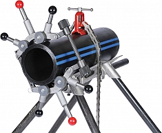 Применение роторного трубореза для ПЭ труб Reed Hand-over-Hand Rotary Pipe Cutter PLASOHPE