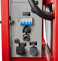 Разъемы электрощита гидравлического стыкового сварочного аппарата для пнд труб Gas Fusion Red-400 (220 V) Разъемы электрощита гидравлического стыкового сварочного аппарата для пнд труб Gas Fusion Red-400 (220 V)