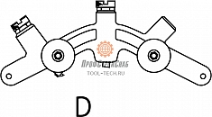 Сегмент D роторного трубореза для ПВХ труб Reed In-Line Rotary Pipe Cutter PLAS2