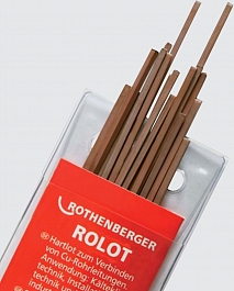 Твердый припой для пайки медных труб Rothenberger Rolot S 94 CP 203 в упаковке